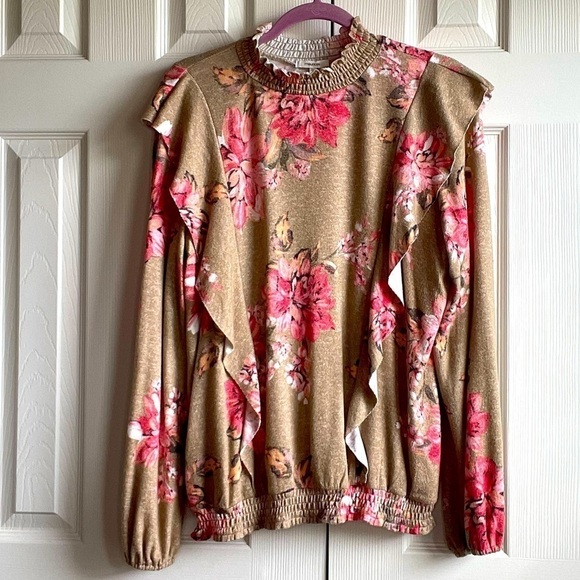 Maurices Sweaters - 🌟maurice’s Womens Mock Neck Floral Sweater - Sz - L